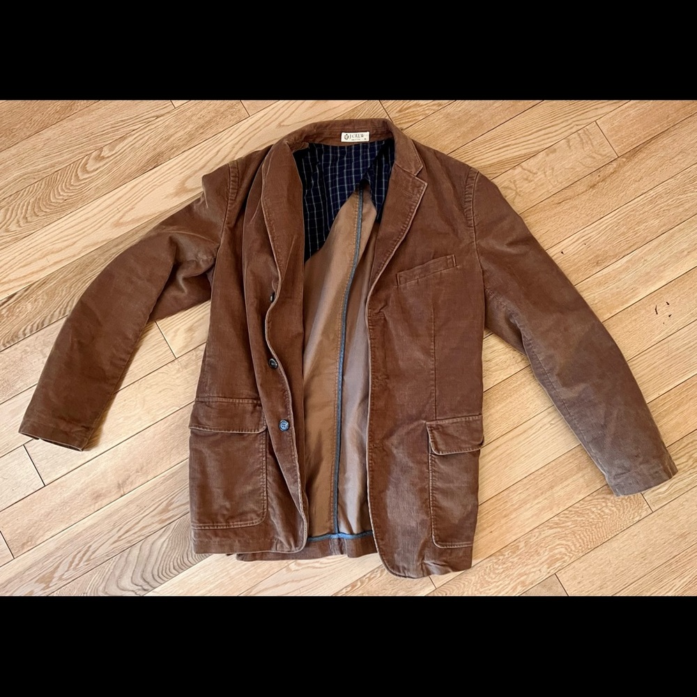 *NWOT* J-Crew Mens Rivington Sport Coat Brown Corduroy Jacket Suit Medium M*
